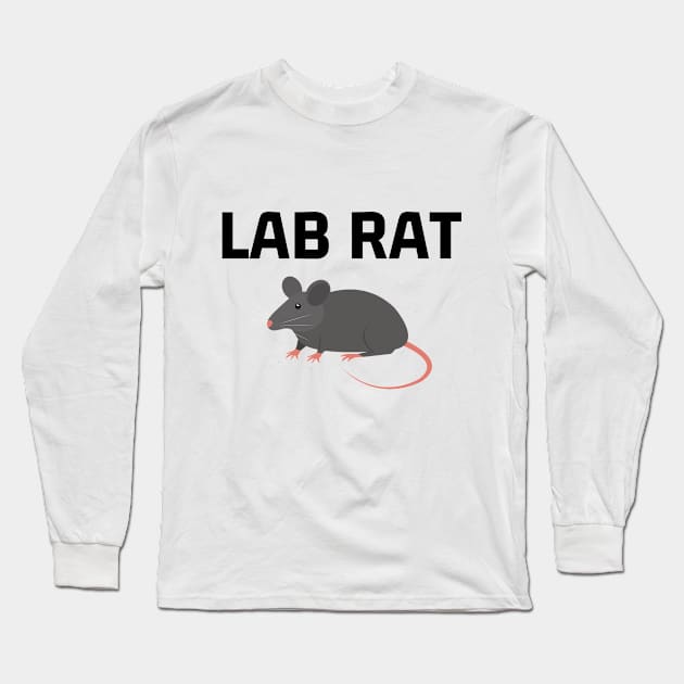 Lab Rat Cute Science Laboratory Rodent Long Sleeve T-Shirt by Mellowdellow